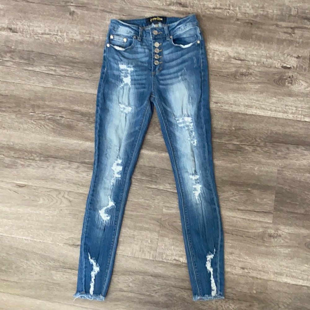Indigo Rein Junior Ripped Jeans